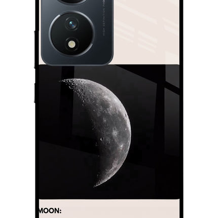 Moon Phase Vivo T2 5G Glass Case Back Cover by Casekaro