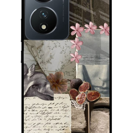 Midnight Sky Vivo T2 5G Glass Case Back Cover by Casekaro