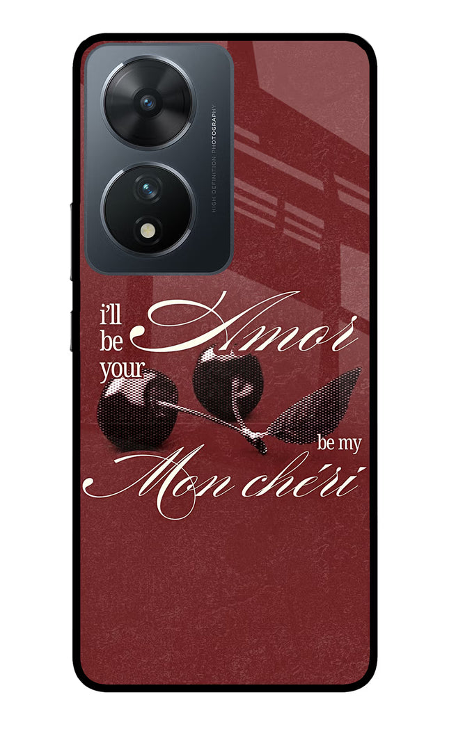 Velvet Cherry Vivo T2 5G Glass Case Back Cover by Casekaro