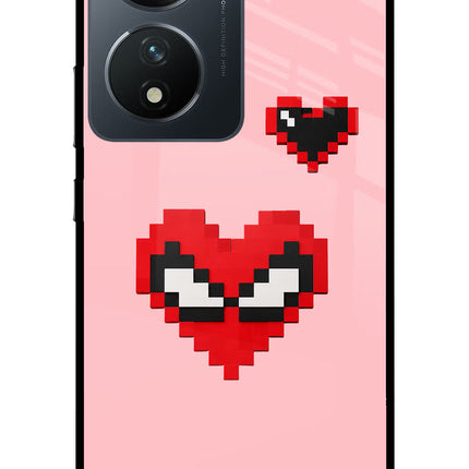 Gwen Heart Vivo T2 5G Glass Case Back Cover by Casekaro