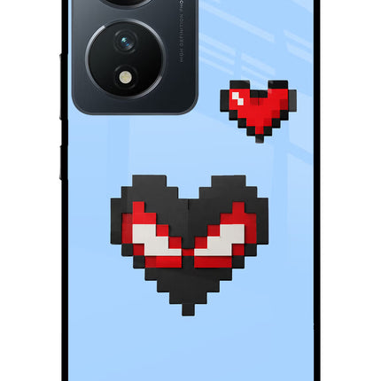 Peter Heart Vivo T2 5G Glass Case Back Cover by Casekaro