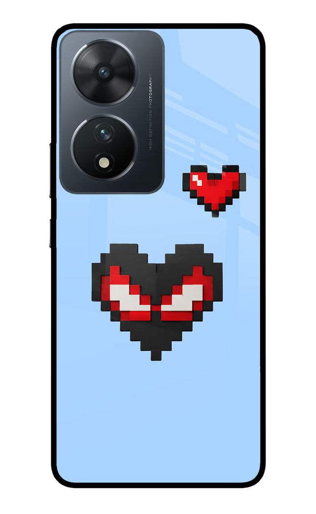 Peter Heart Vivo T2 5G Glass Case Back Cover by Casekaro