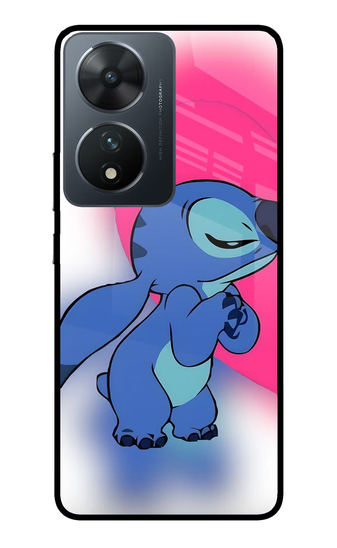Stitch Hug Vivo T2 5G Glass Case