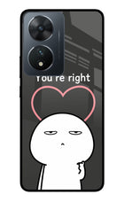 You're Right Vivo T2 5G Glass Case