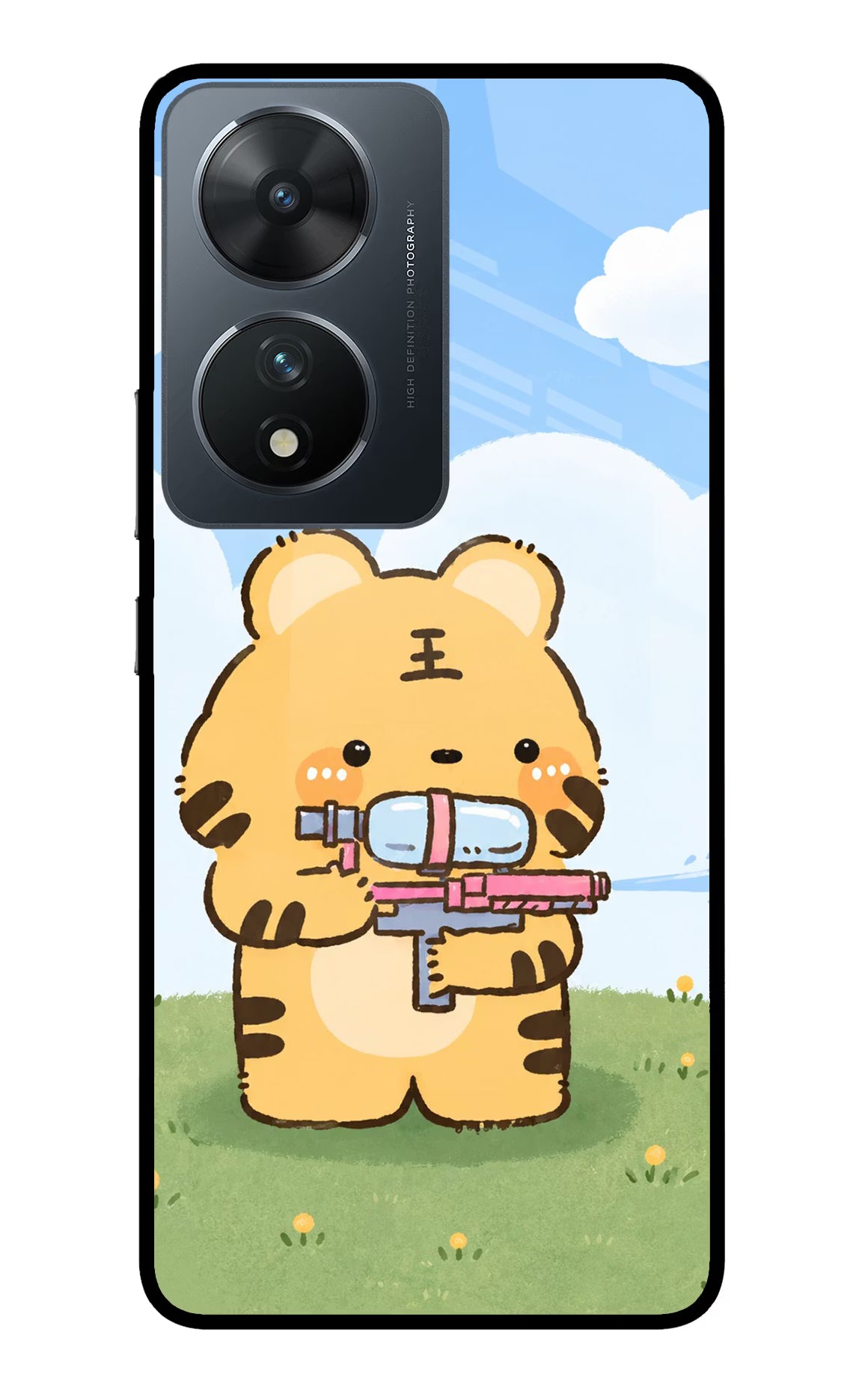 Tiger Treat Vivo T2 5G Glass Case