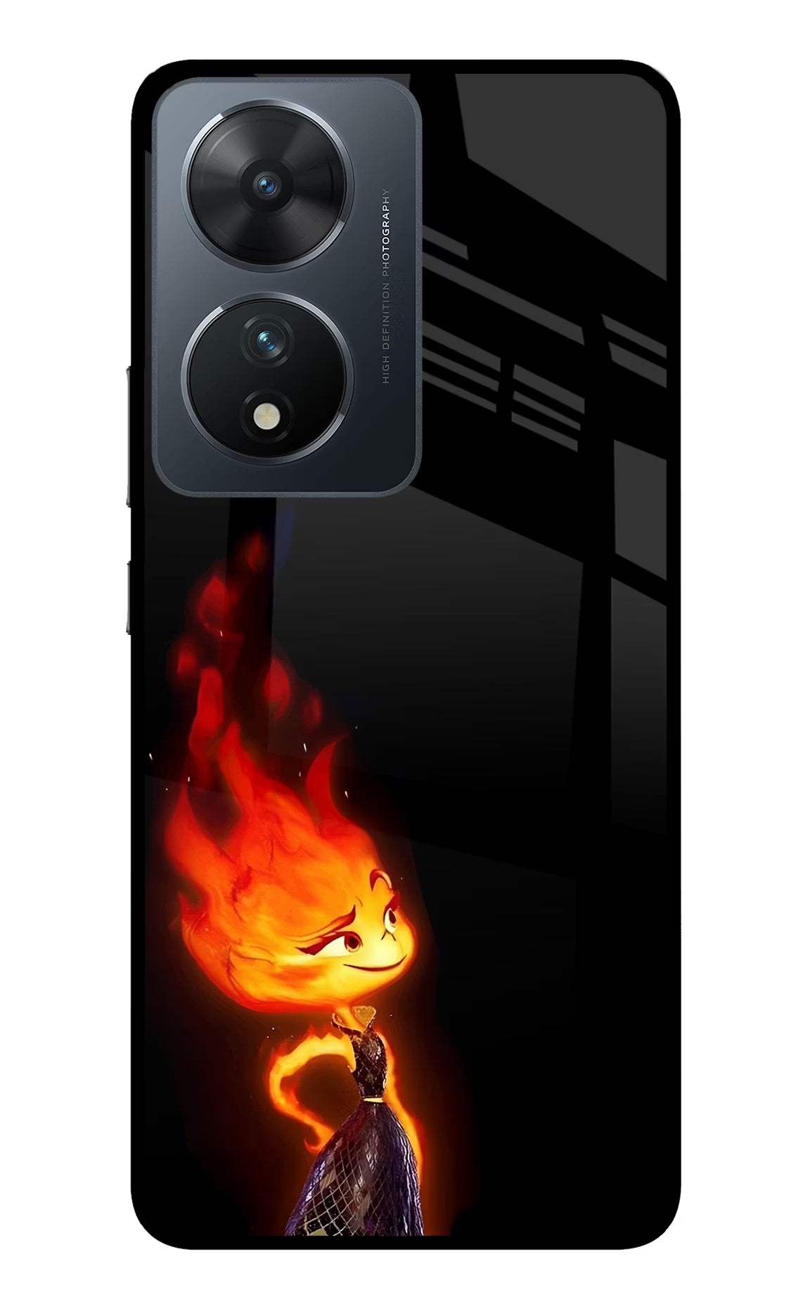 Ember Flame Vivo T2 5G Glass Case