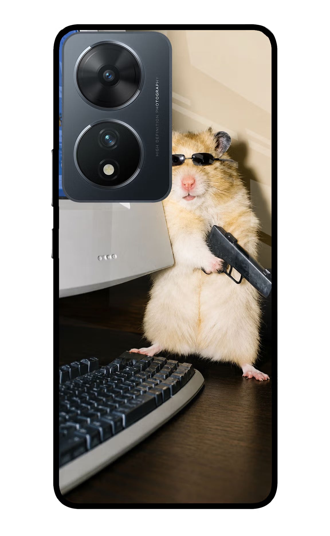 Hacker Hamster Vivo T2 5G Glass Case