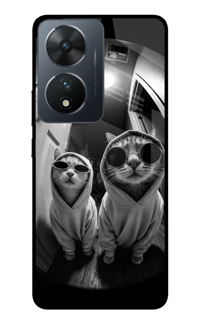 Hood Cats Vivo T2 5G Glass Case