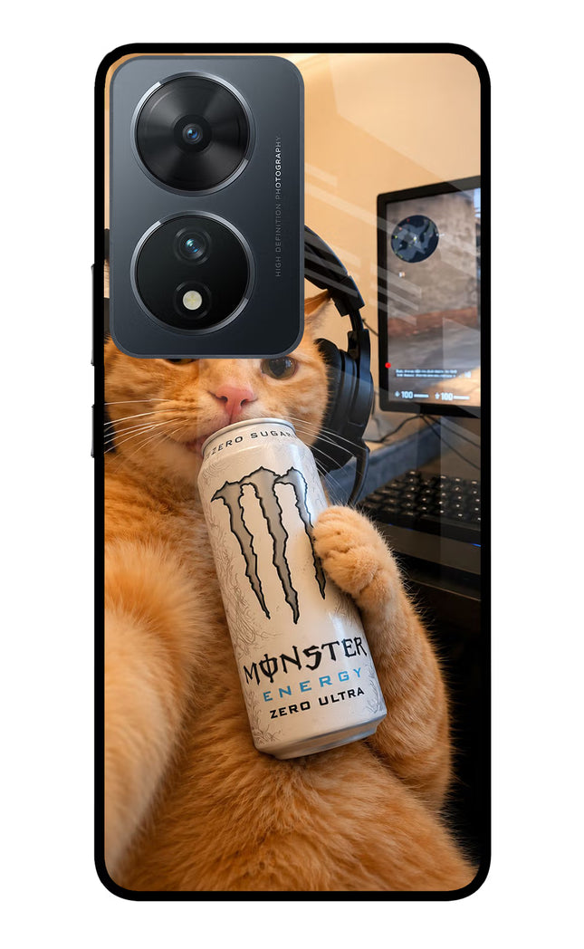 Gamer Cat Energy Vivo T2 5G Glass Case