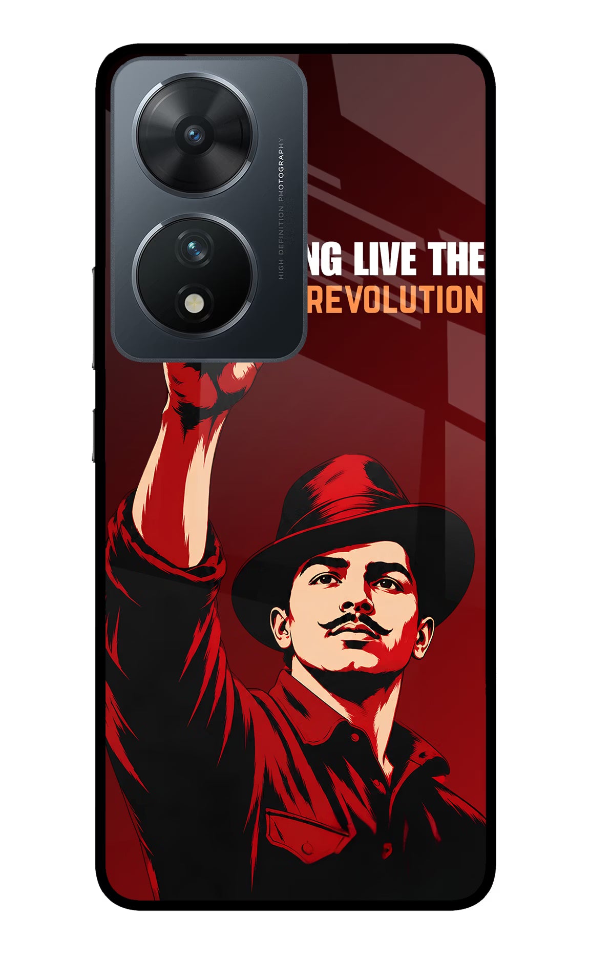 Bhagat Singh Revolution Vivo T2 5G Glass Case