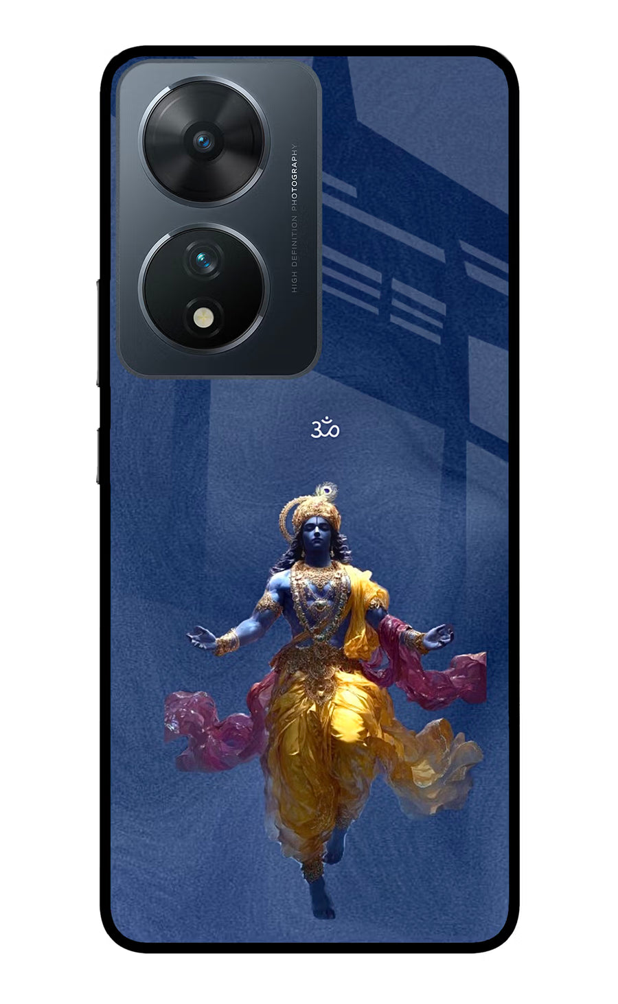 Cosmic Krishna Vivo T2 5G Back Cover, Glass case