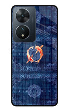 Koi Blue Vivo T2 5G Glass Case