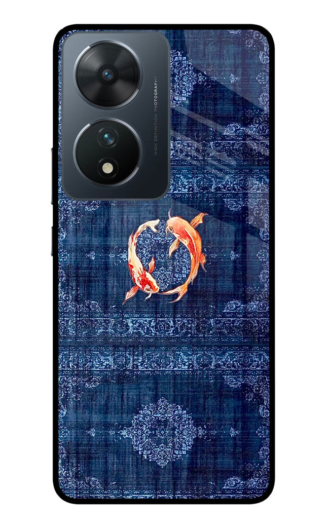 Koi Blue Vivo T2 5G Glass Case