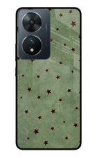 Green Stars Vivo T2 5G Glass Case