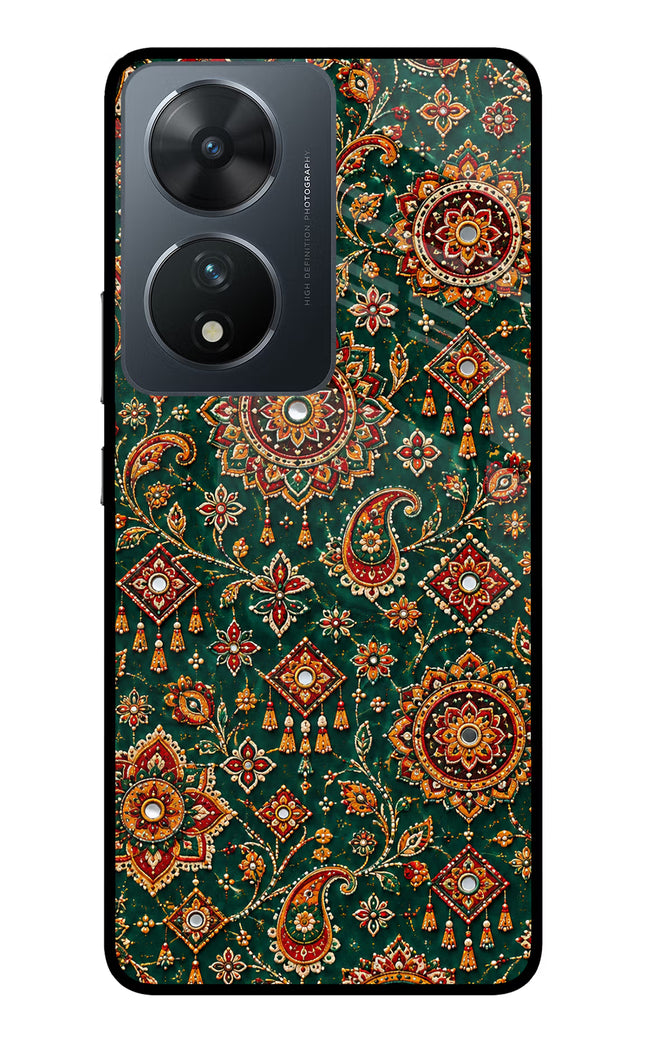 Green Pataka Vivo T2 5G Glass Case