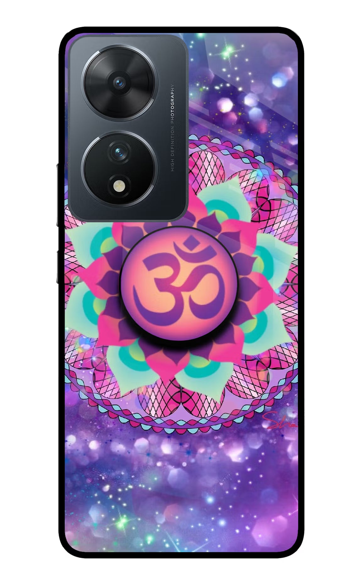 Om Purple Vivo T2 5G Pop Case by Casekaro