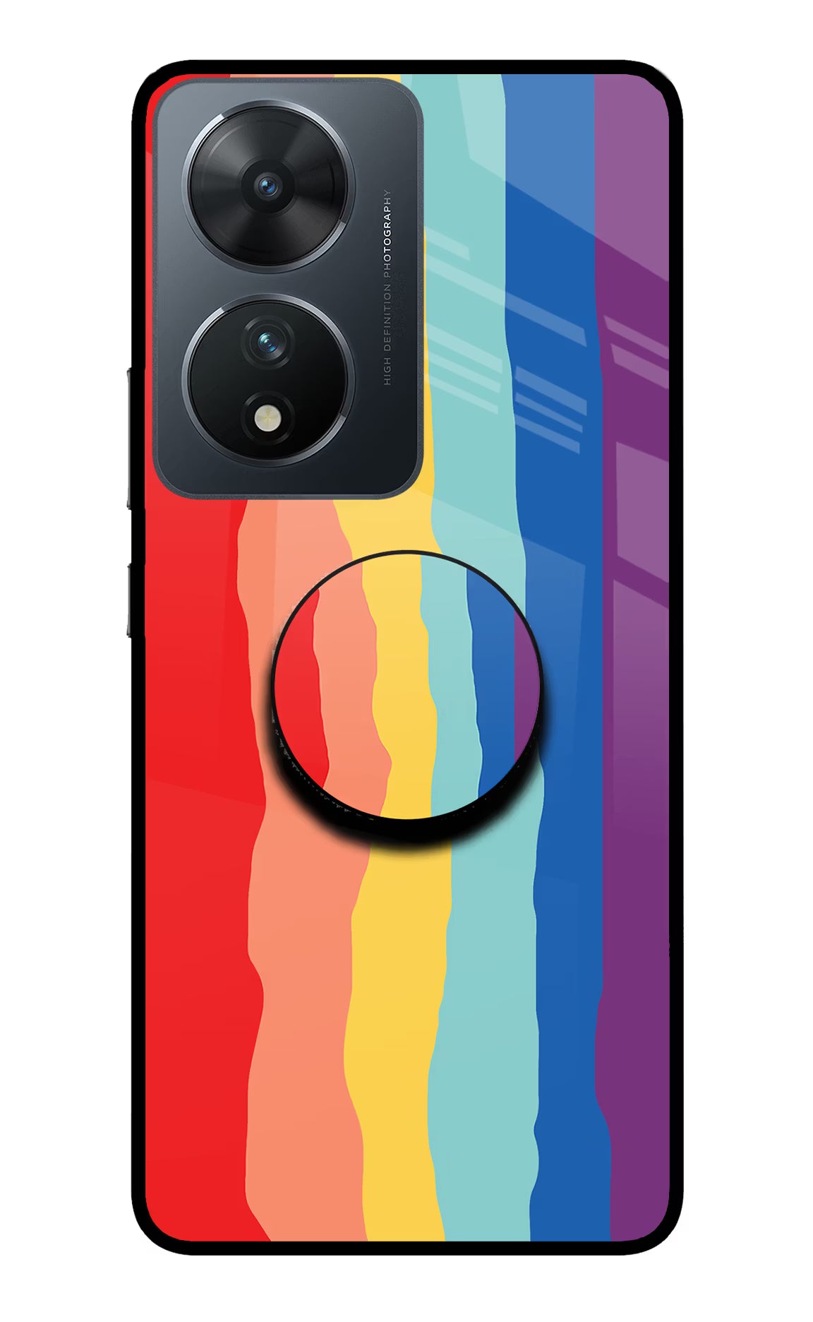 Rainbow Vivo T2 5G Pop Case by Casekaro