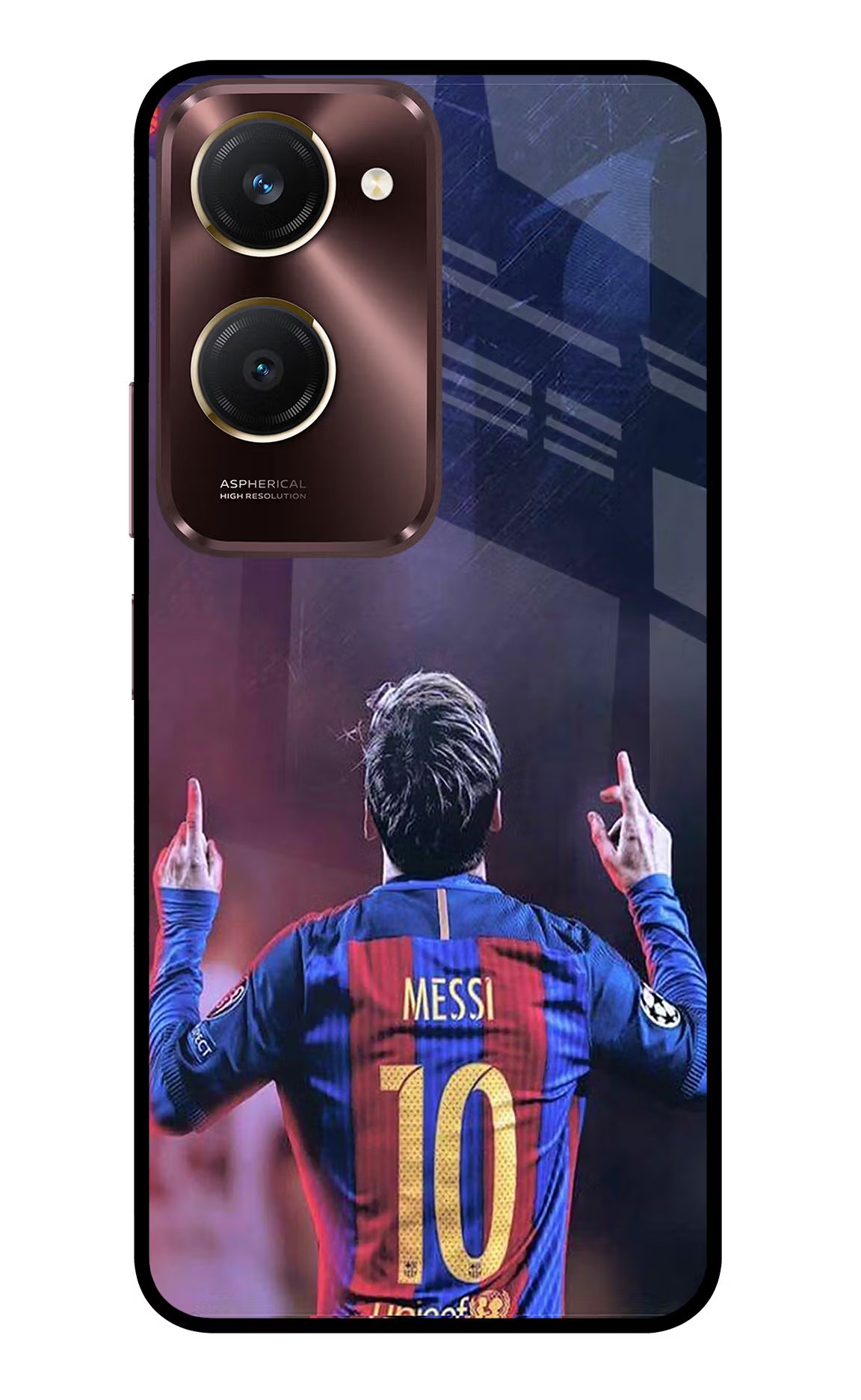 Messi Vivo Y28s 5G Glass Case
