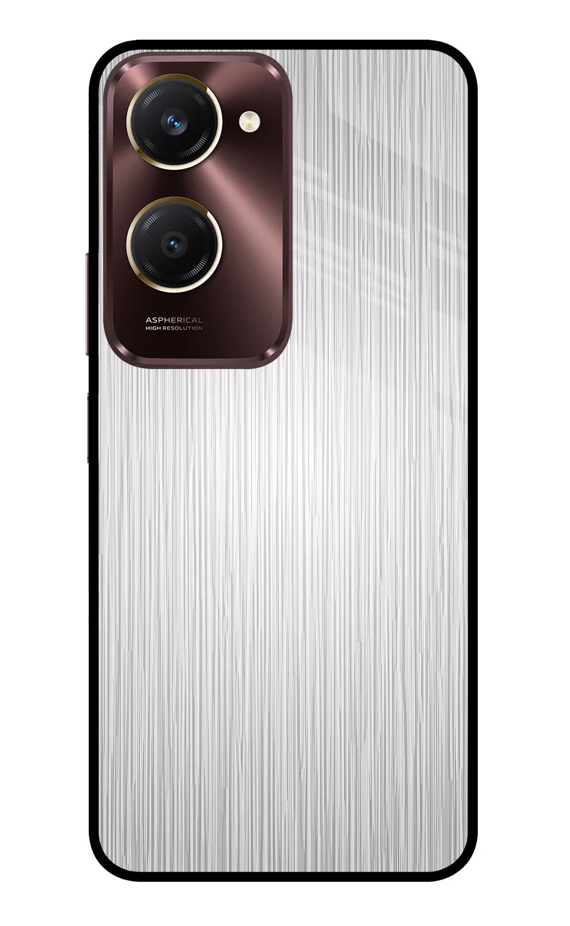 Wooden Grey Texture Vivo Y28s 5G Glass Case