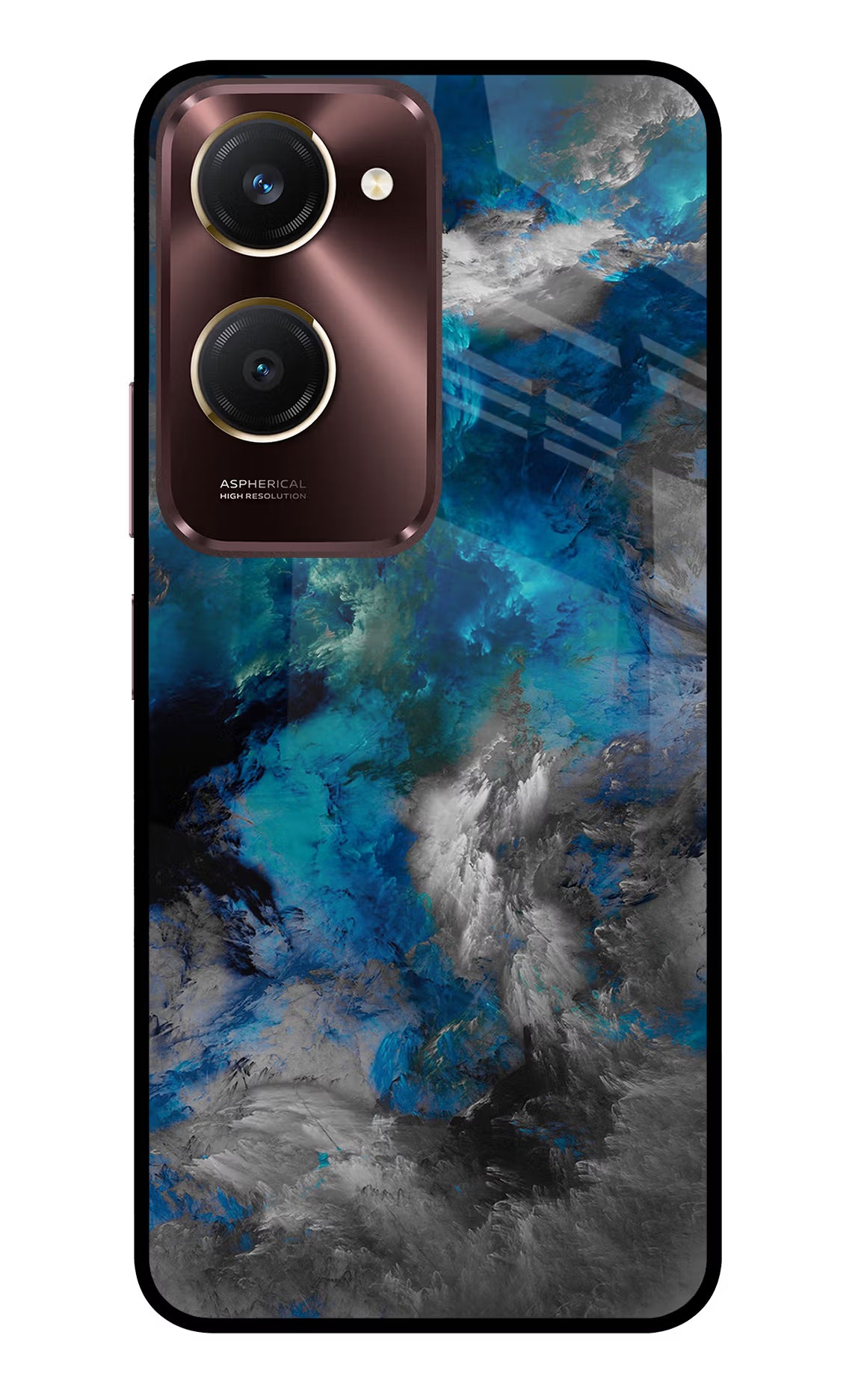 Artwork Vivo Y28s 5G Glass Case Back Cover by Casekaro