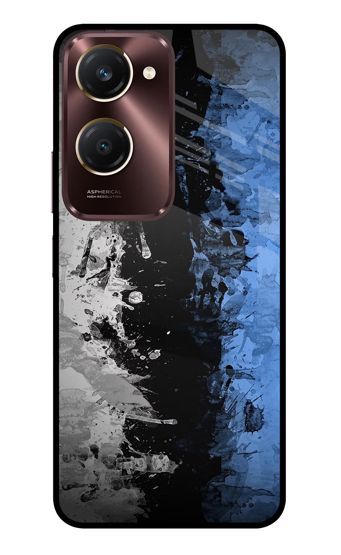Artistic Design Vivo Y28s 5G Glass Case Back Cover by Casekaro