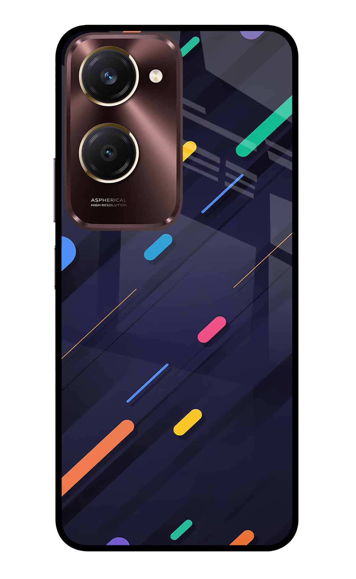 Abstract Design Vivo Y28s 5G Glass Case