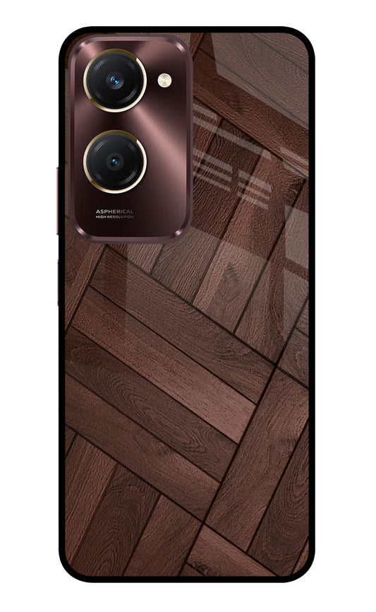 Wooden Texture Design Vivo Y28s 5G Glass Case