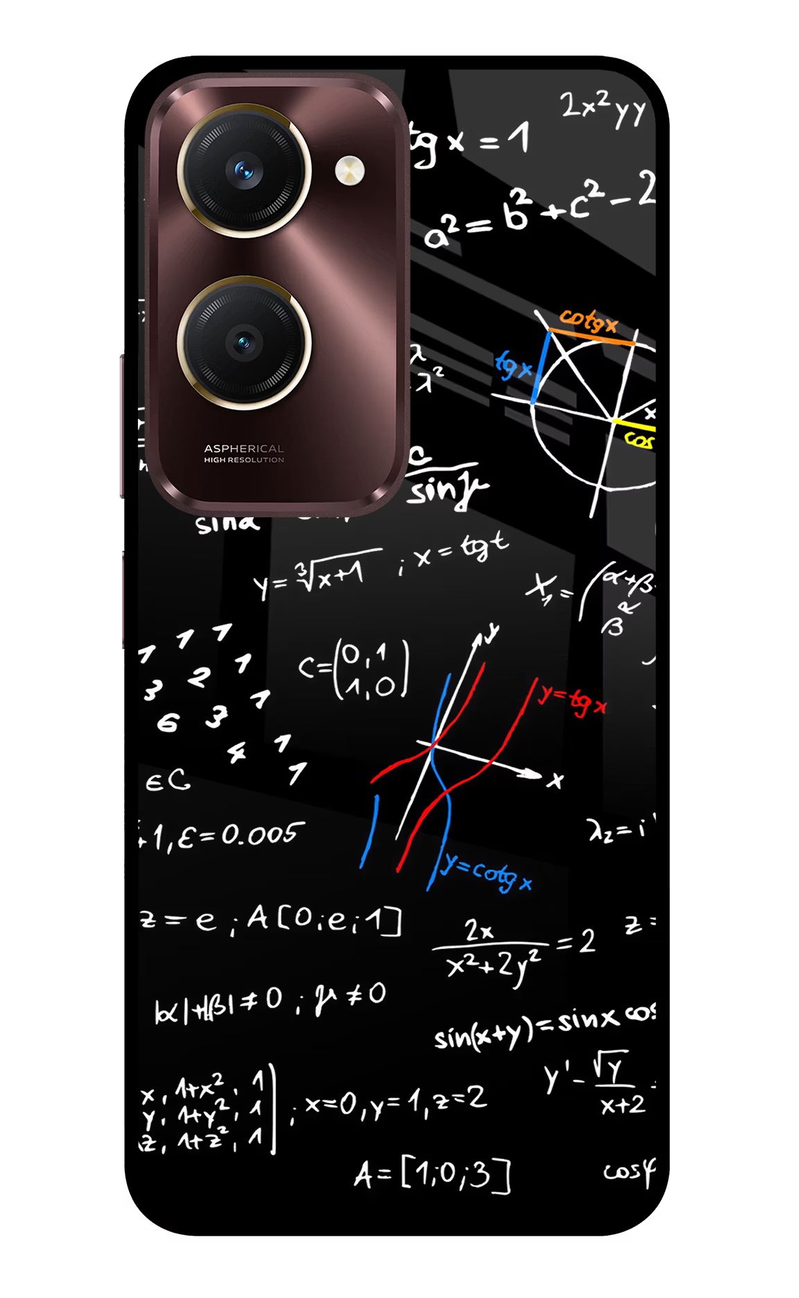 Mathematics Formula Vivo Y28s 5G Glass Case Back Cover by Casekaro