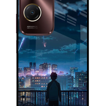 Anime Vivo Y28s 5G Glass Case Back Cover by Casekaro
