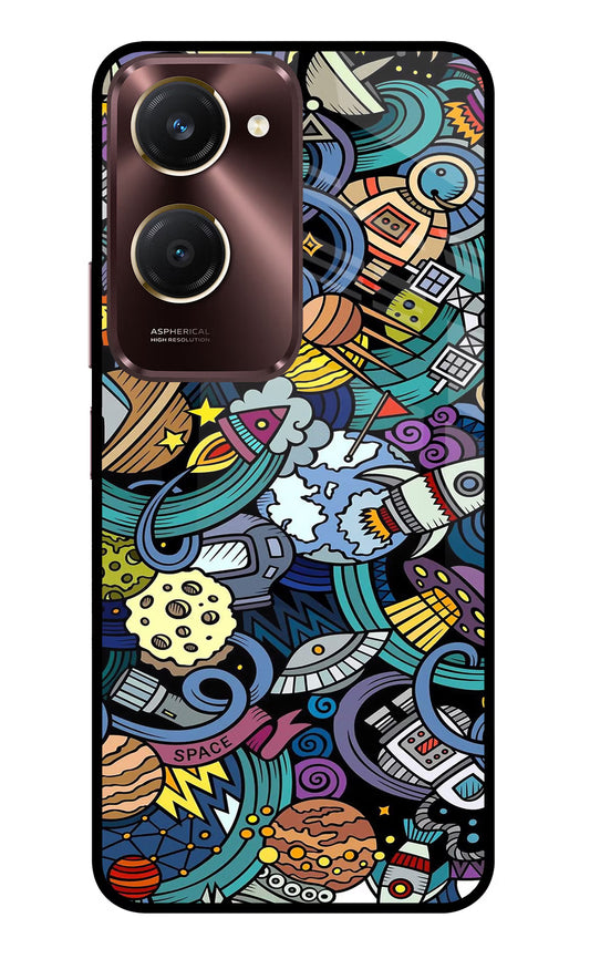 Space Abstract Vivo Y28s 5G Glass Case