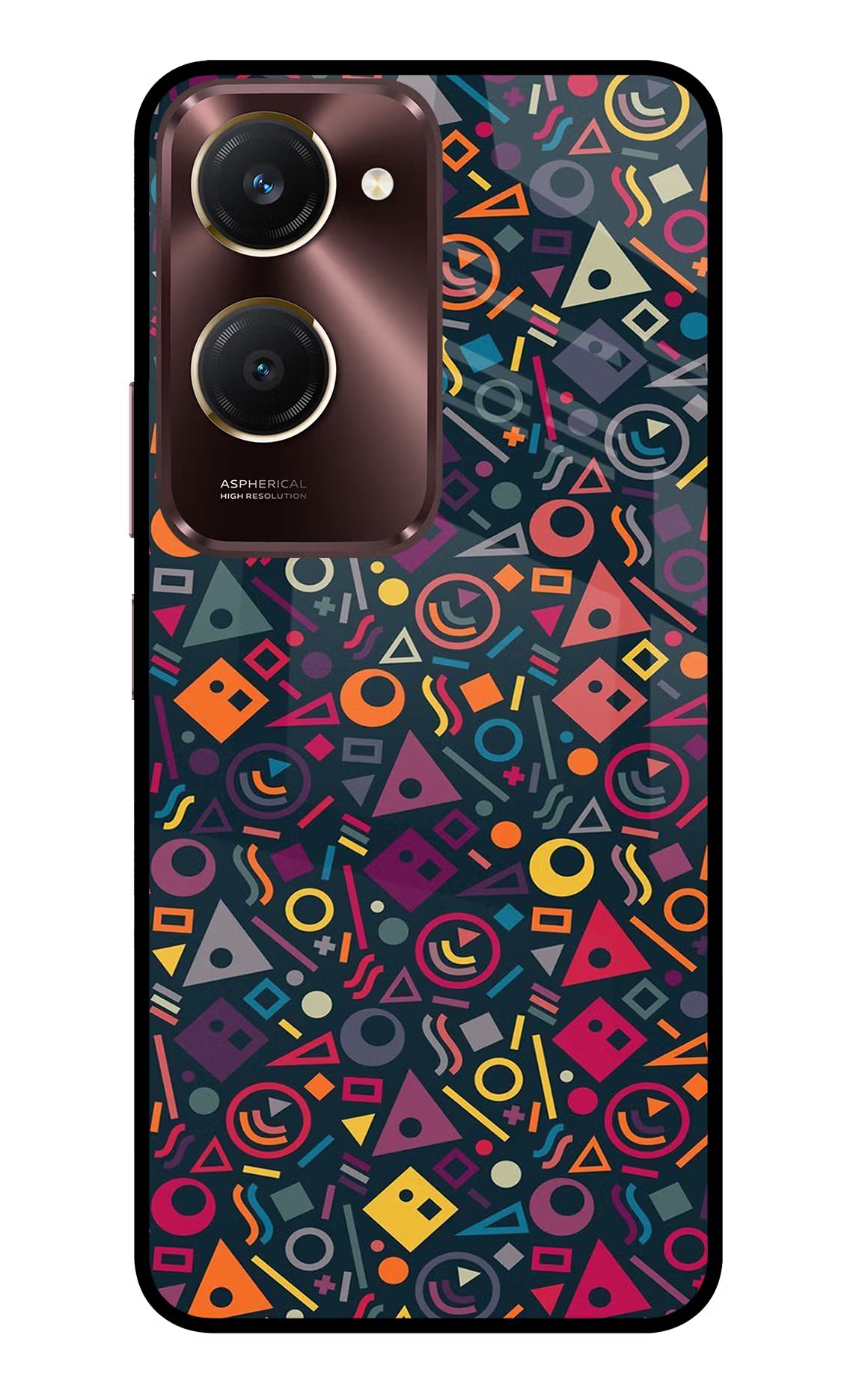 Geometric Abstract Vivo Y28s 5G Glass Case
