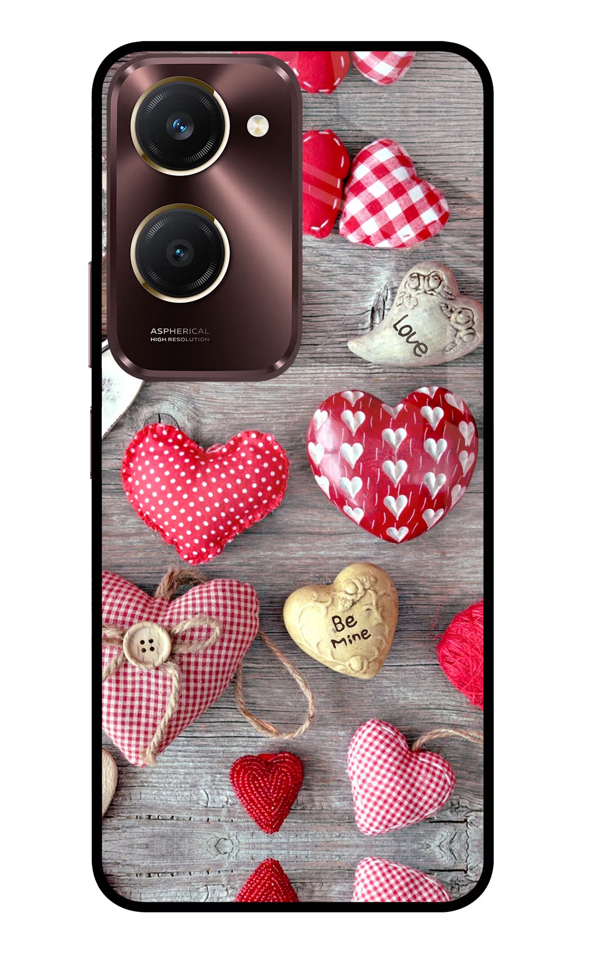 Love Wallpaper Vivo Y28s 5G Glass Case