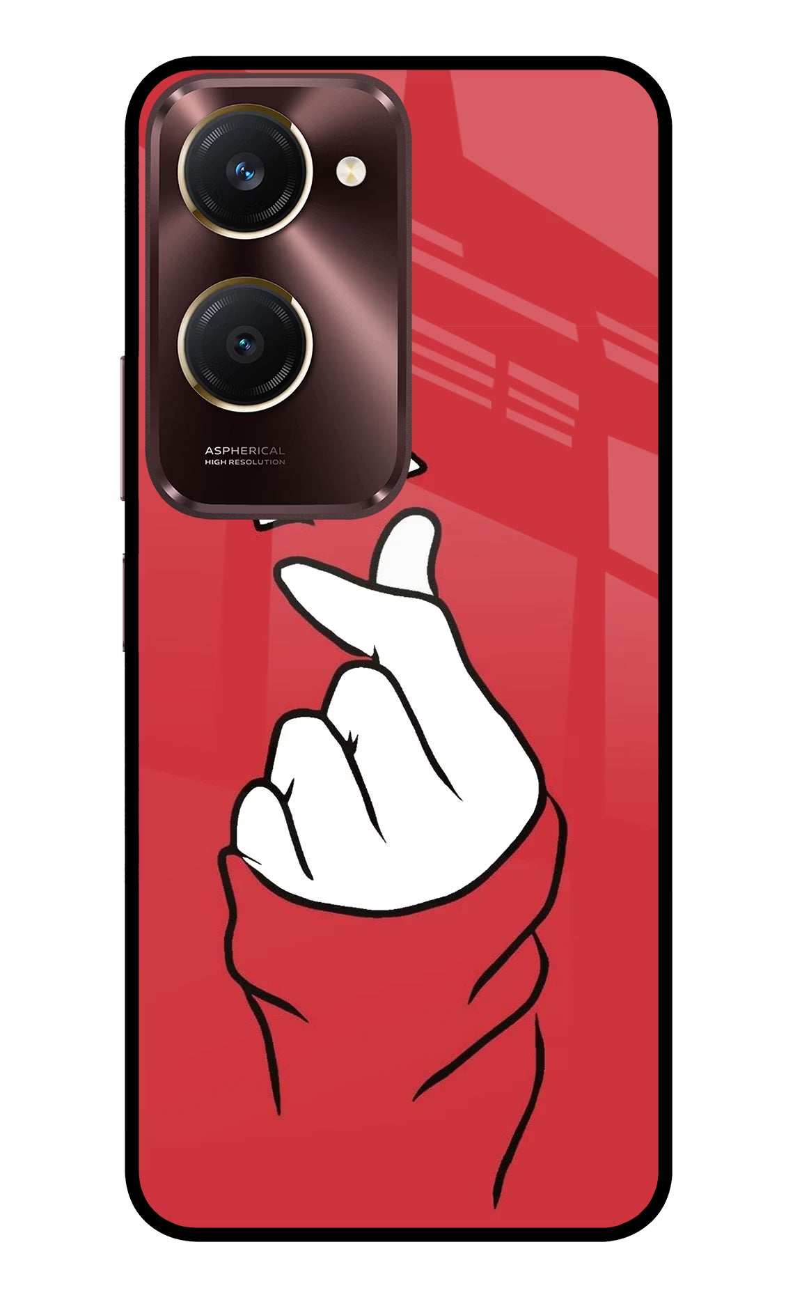 Korean Love Sign Vivo Y28s 5G Glass Case