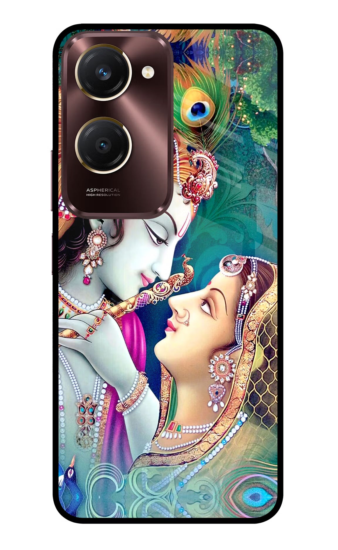 Lord Radha Krishna Vivo Y28s 5G Glass Case