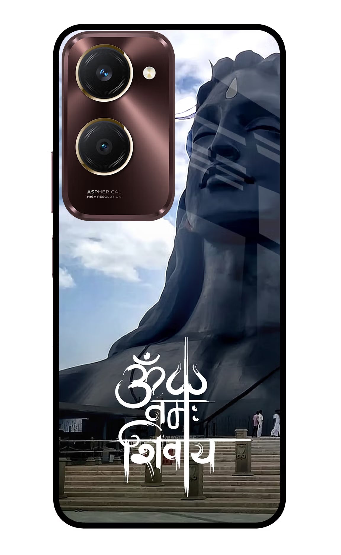 Om Namah Shivay Vivo Y28s 5G Glass Case Back Cover by Casekaro