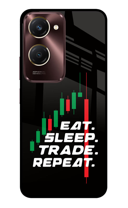 Eat Sleep Trade Repeat Vivo Y28s 5G Glass Case
