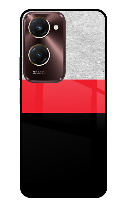 Tri Color Pattern Vivo Y28s 5G Glass Case