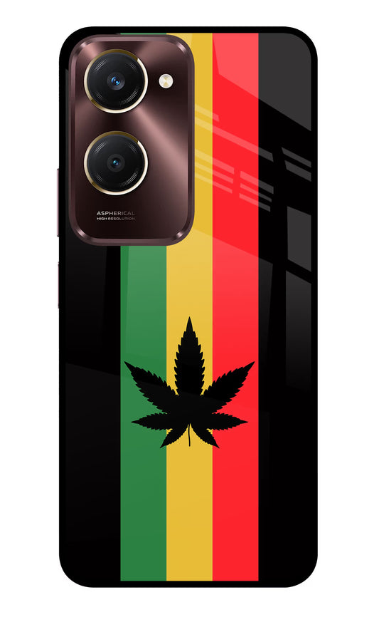 Weed Flag Vivo Y28s 5G Glass Case