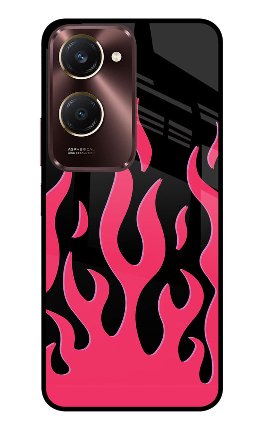 Fire Flames Vivo Y28s 5G Glass Case