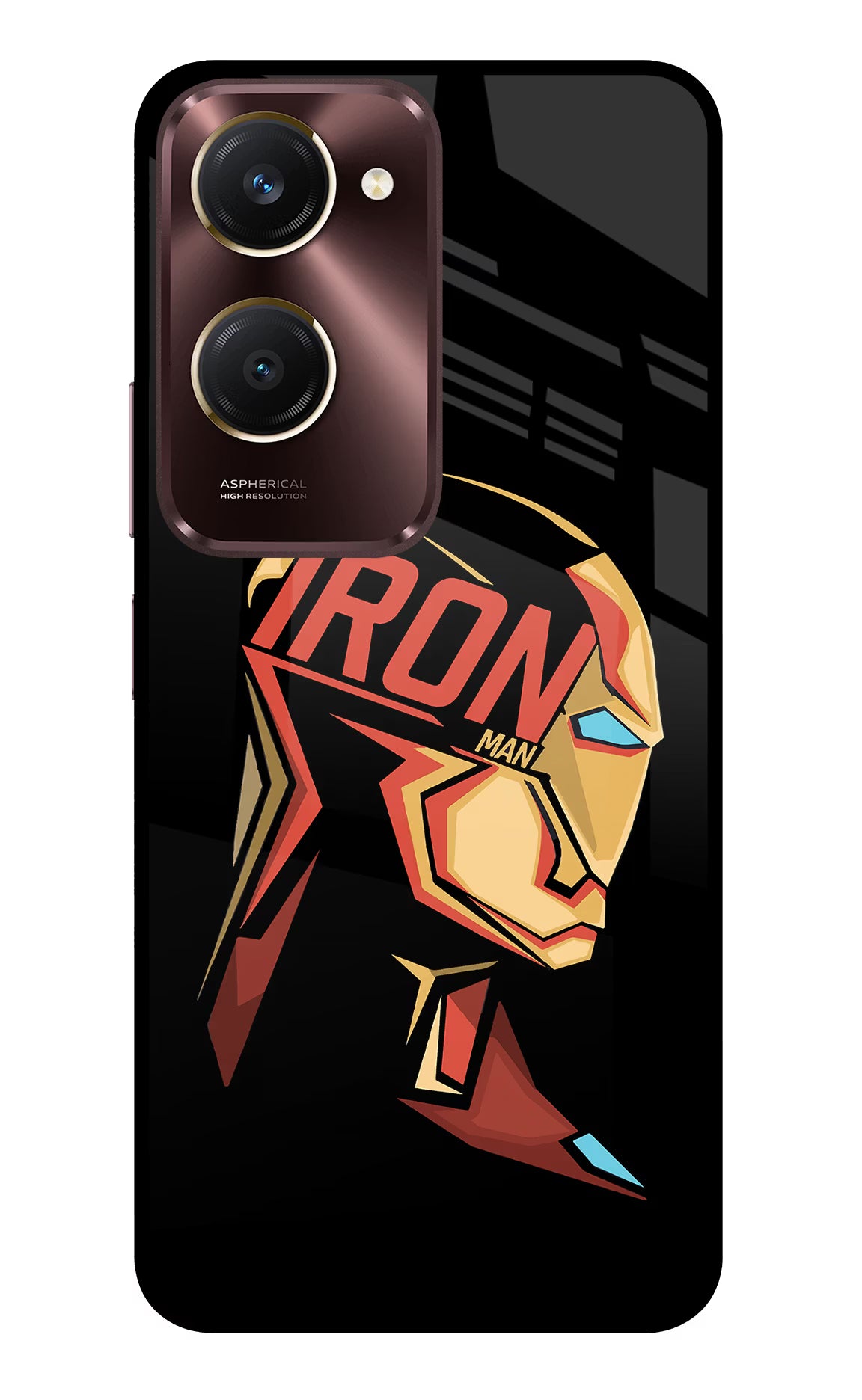IronMan Vivo Y28s 5G Glass Case Back Cover by Casekaro