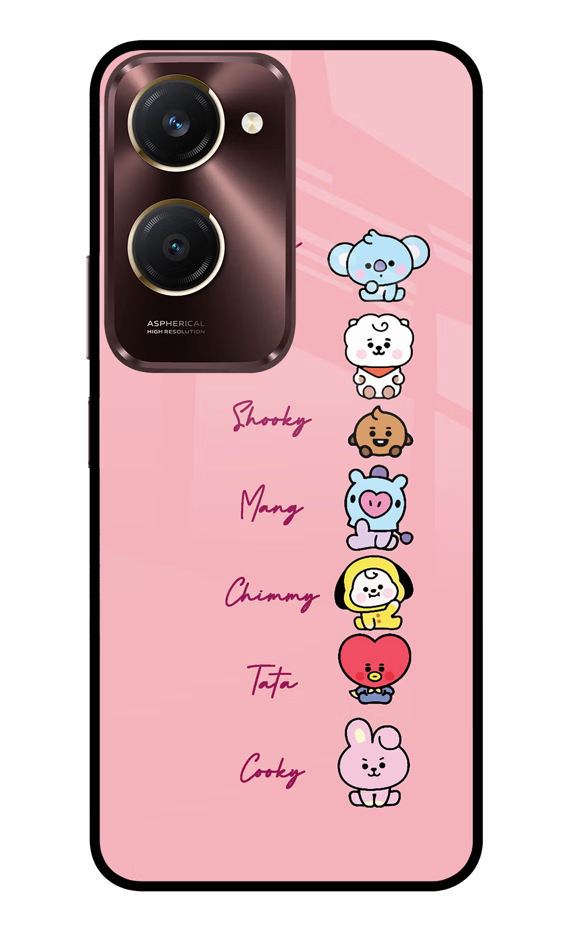 BTS names Vivo Y28s 5G Glass Case