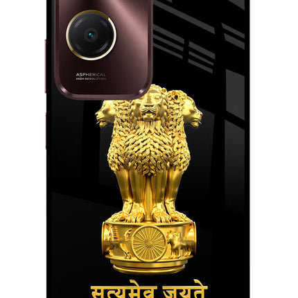 Satyamev Jayate Golden Vivo Y28s 5G Glass Case