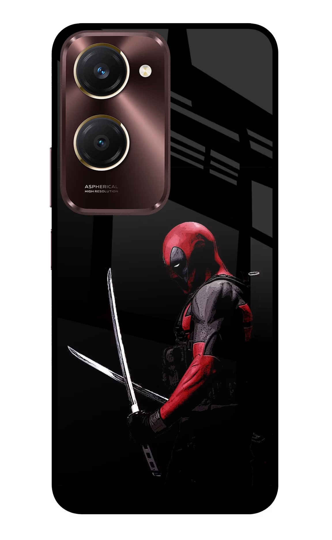 Deadpool Vivo Y28s 5G Glass Case
