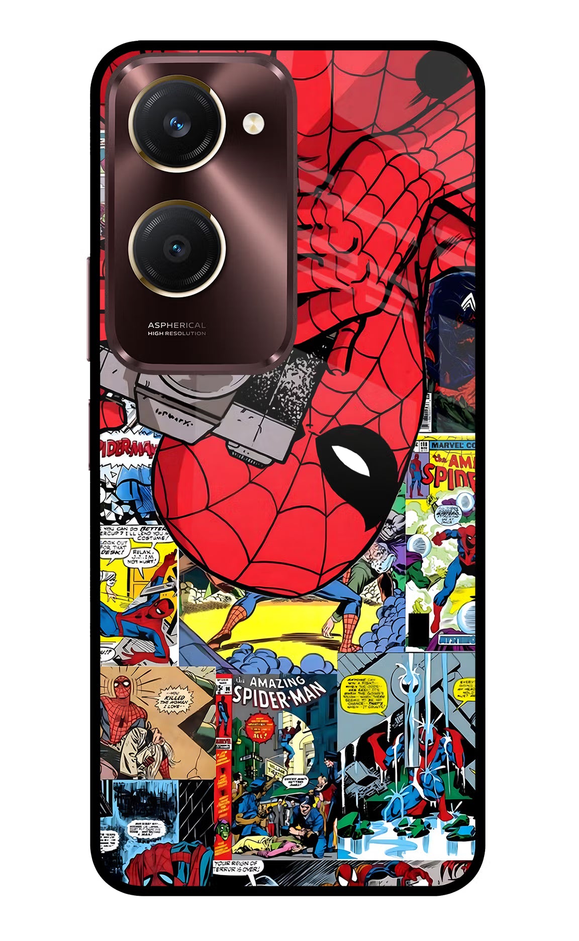 Spider Man Vivo Y28s 5G Glass Case