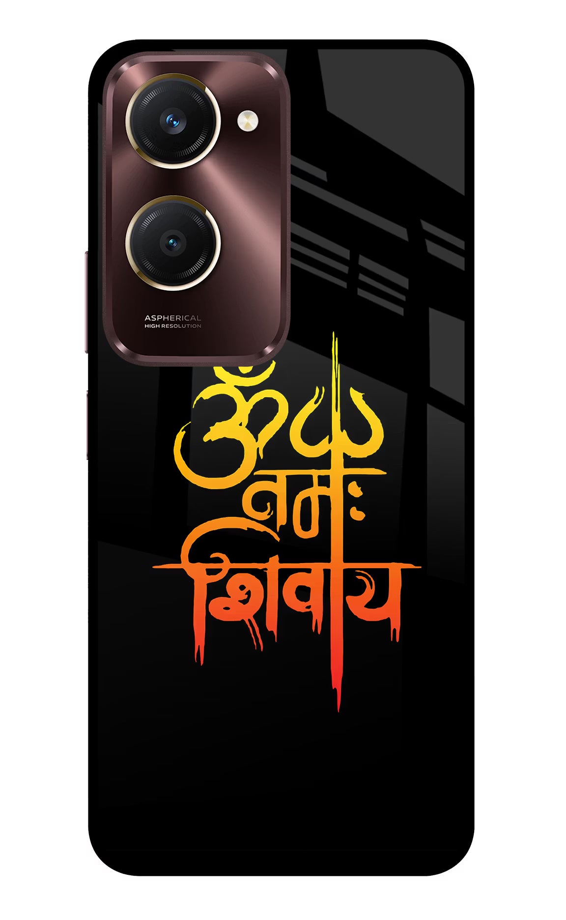 Om Namah Shivay Vivo Y28s 5G Glass Case Back Cover by Casekaro