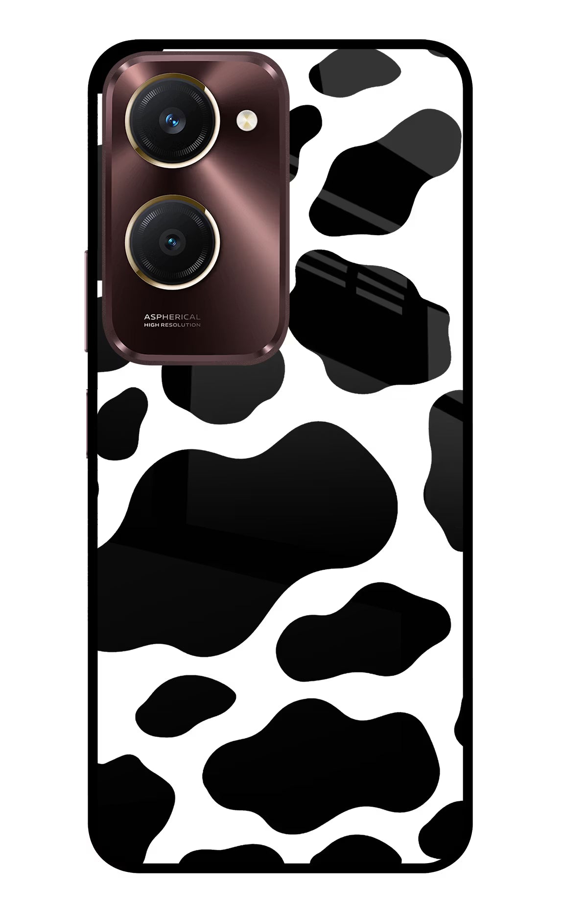 Cow Spots Vivo Y28s 5G Glass Case