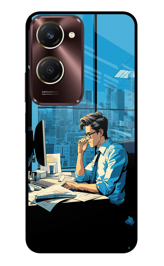 Focused Hustler (AI Generated) Vivo Y28s 5G Glass Case
