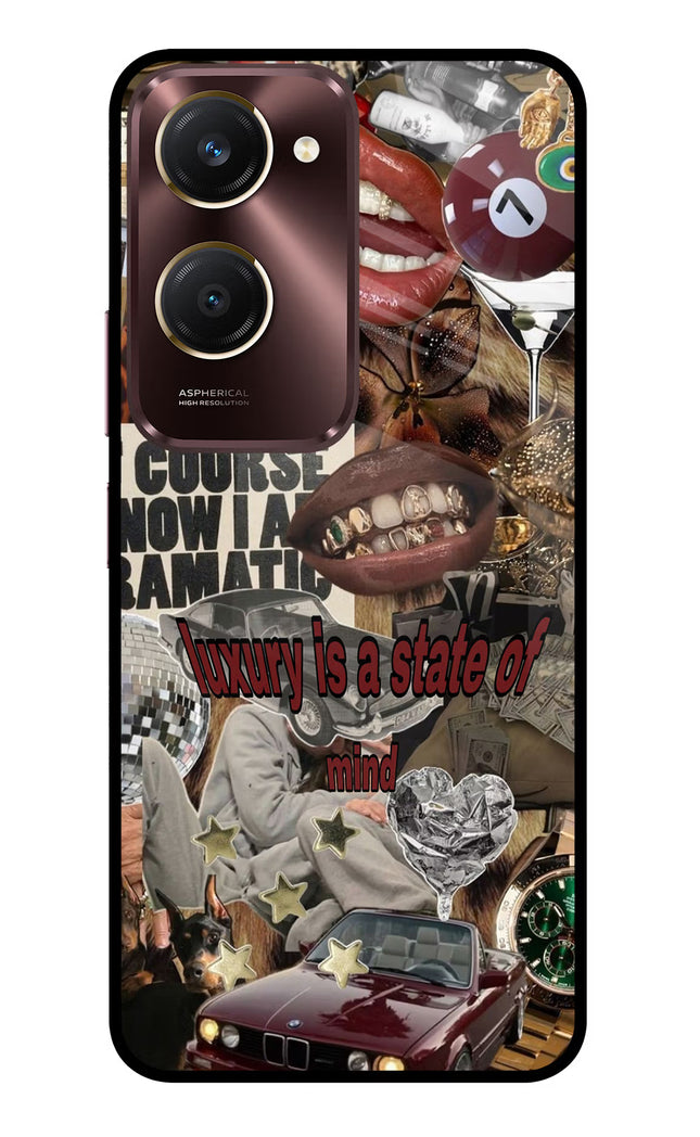 Luxury Vivo Y28s 5G Glass Case