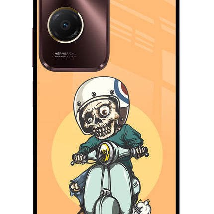 Undead Biker Vivo Y28s 5G Glass Case