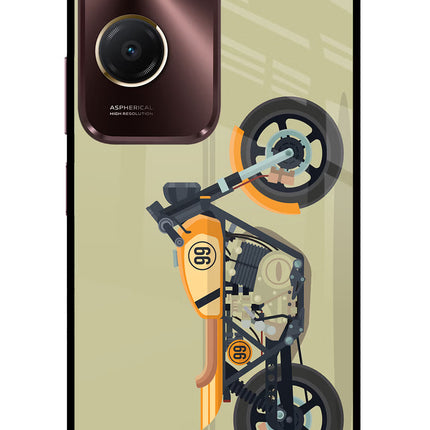 Vertical Speedster Vivo Y28s 5G Glass Case